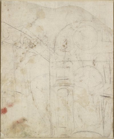 Verso: Architectural Detail of a Niche, WA1846.159 by Raffaello Sanzio Raphael